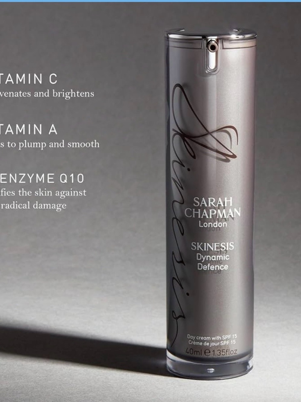 SARAH CHAPMAN Skinesis Dynamic Defence Day Cream With SPF 15 1.35 Fl Oz